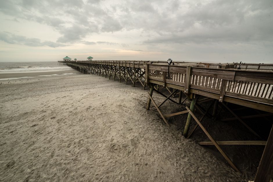 A street in Folly Beach, Charleston